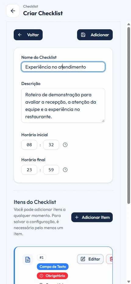 Cliente oculto no celular